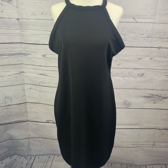 Halter Top LBD with Faux Back Zipper - Picture 1 of 5